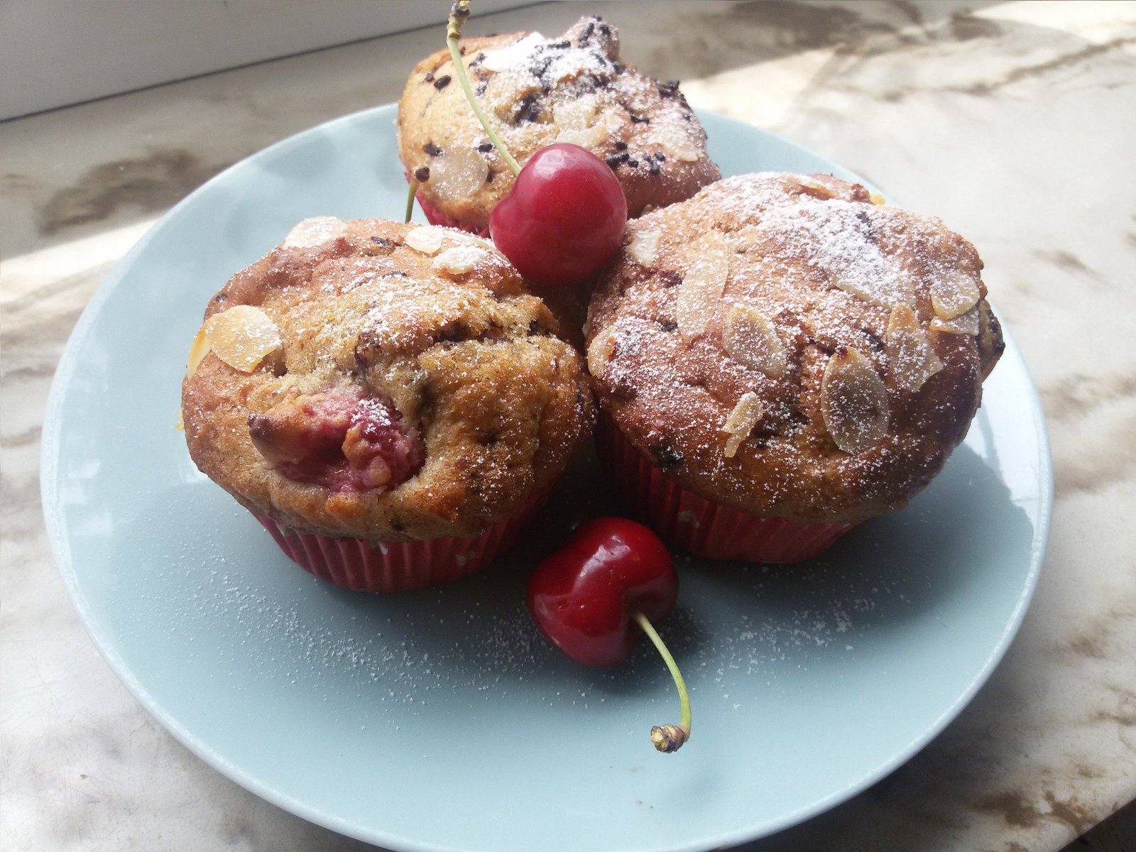 Kirsch-Mandel-Muffins