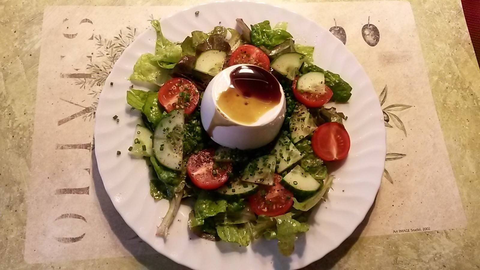 Salat mit Schaffrischkäse