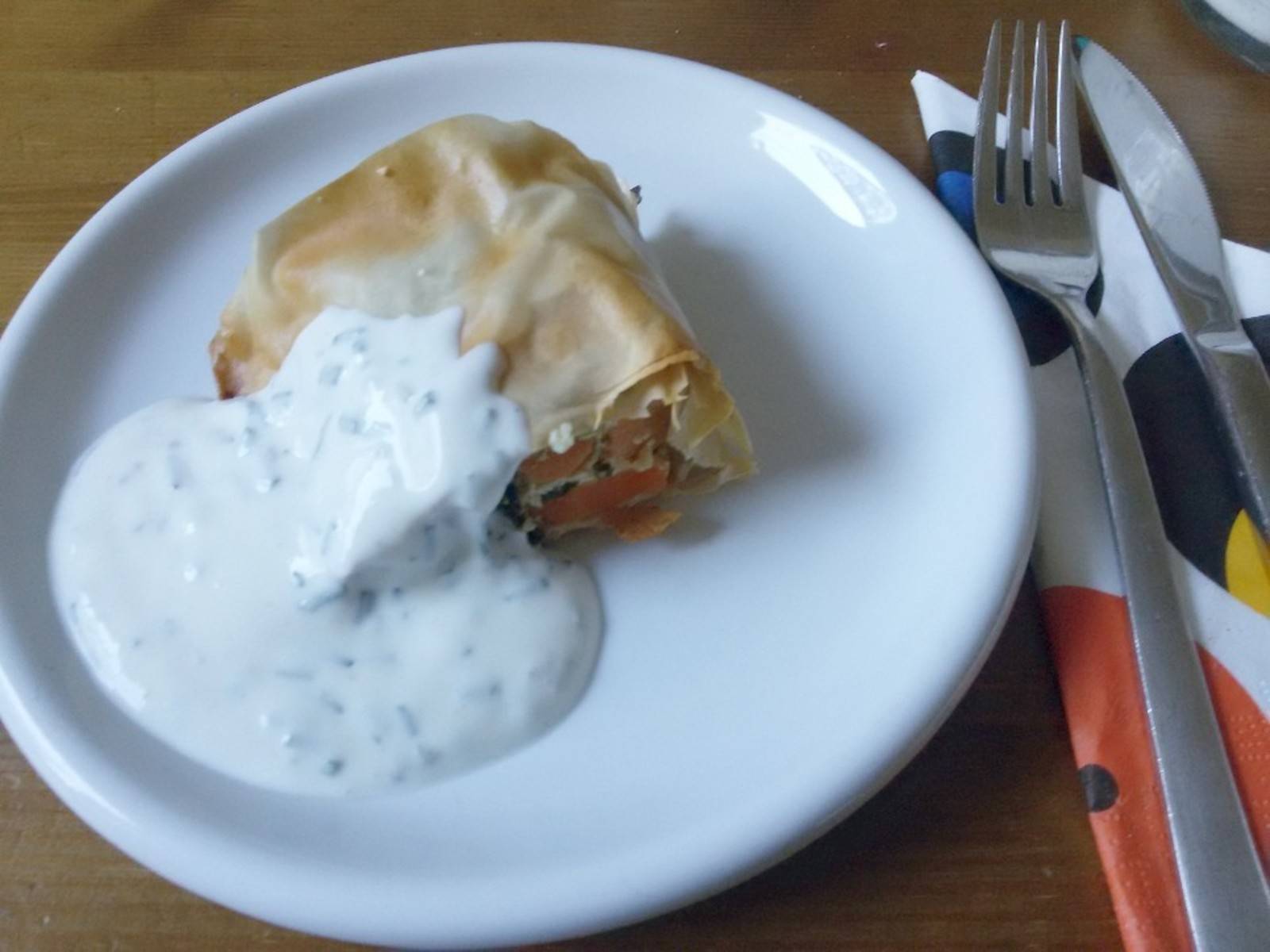 Gemüsestrudel mit Feta