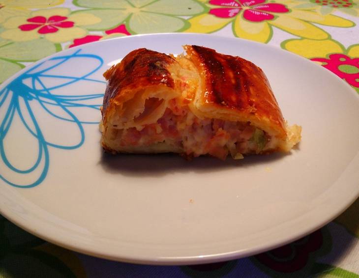 Schinken-Schafskäse-Strudel