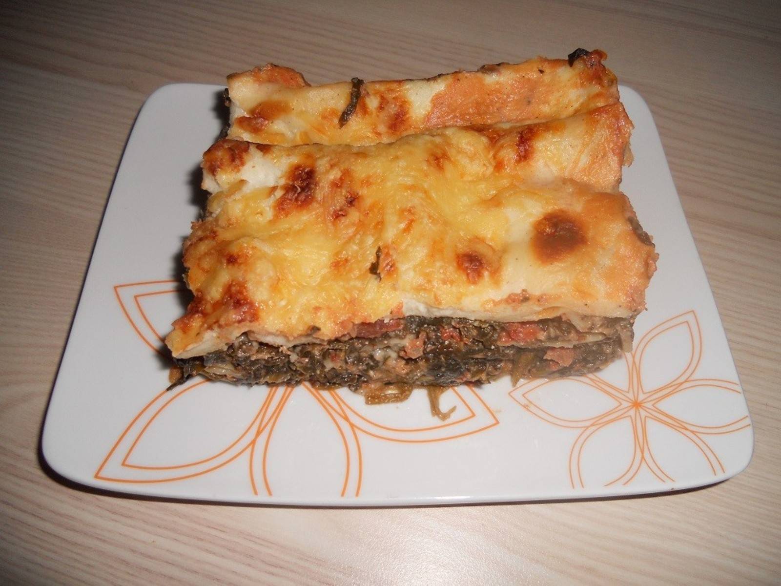 Spinatlasagne mit Ricotta