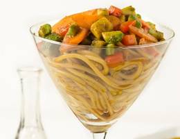 Chinesischer Sommernudelsalat Chinesischer Sommernudelsalat