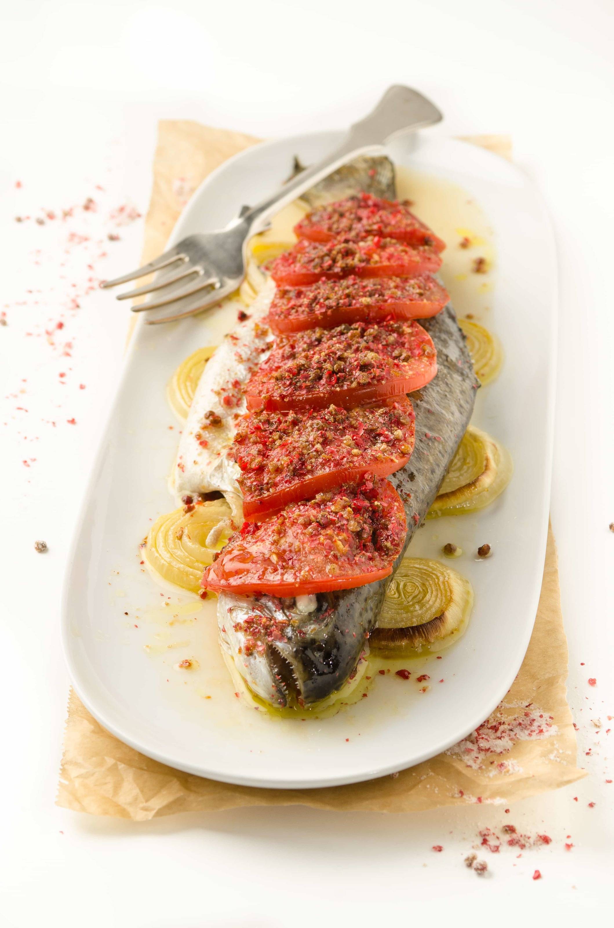 Forelle mit Paradeisern Rezept