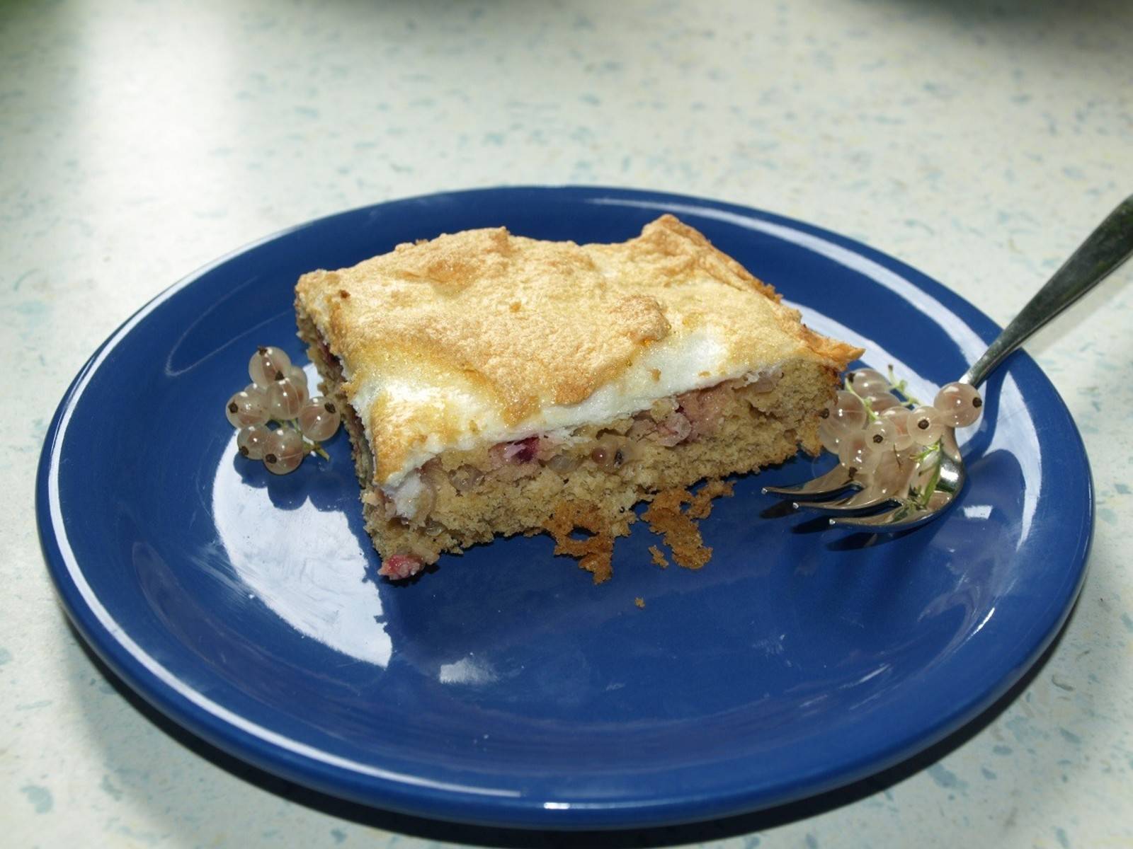 Ribiselschaumkuchen aus Vollkorndinkelmehl Ribiselschaumkuchen aus Vollkorndinkelmehl