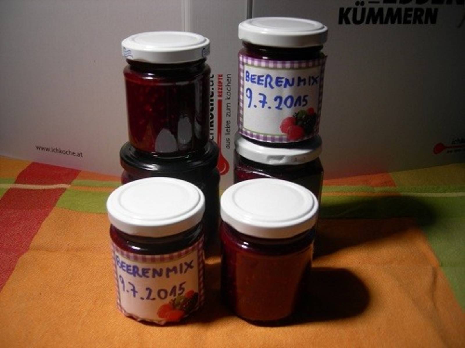 Gemischte Beeren Marmelade Rezept - ichkoche.de Gemischte Beeren Marmelade Rezept - ichkoche.de