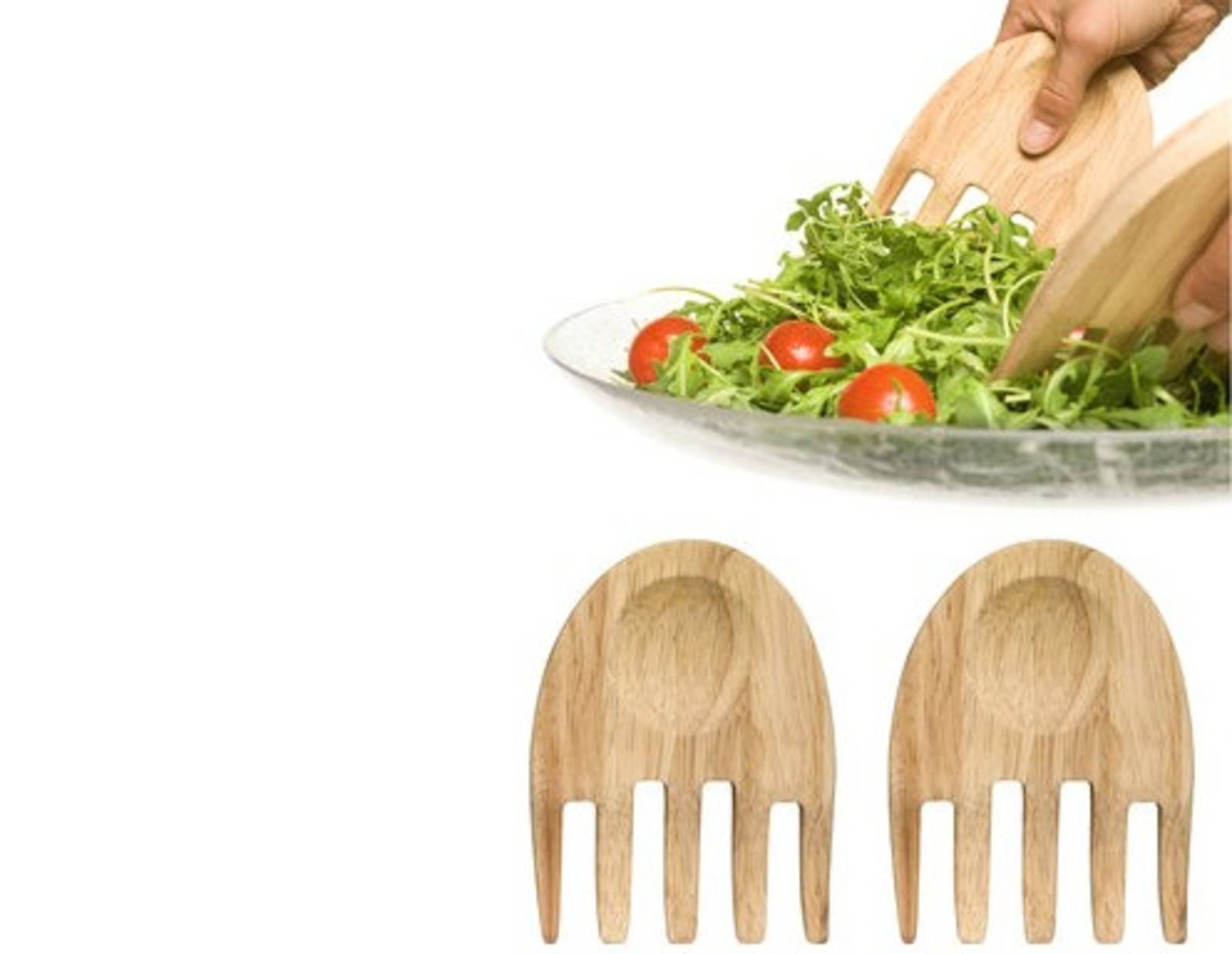 Hands Salatbesteck - Mit diesem Salatbesteck können Sie Ihren Salat perfekt servieren!