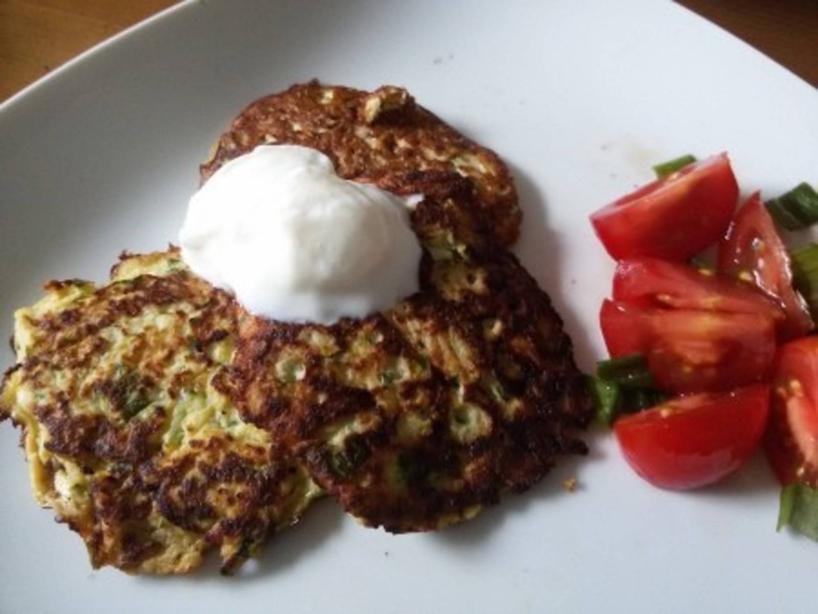 Einfache Zucchini Blinis