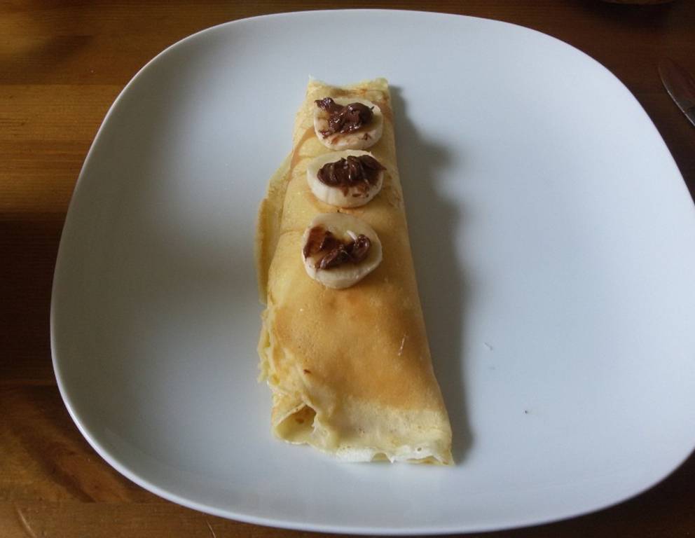Nutella-Bananen-Palatschinken Nutella-Bananen-Palatschinken