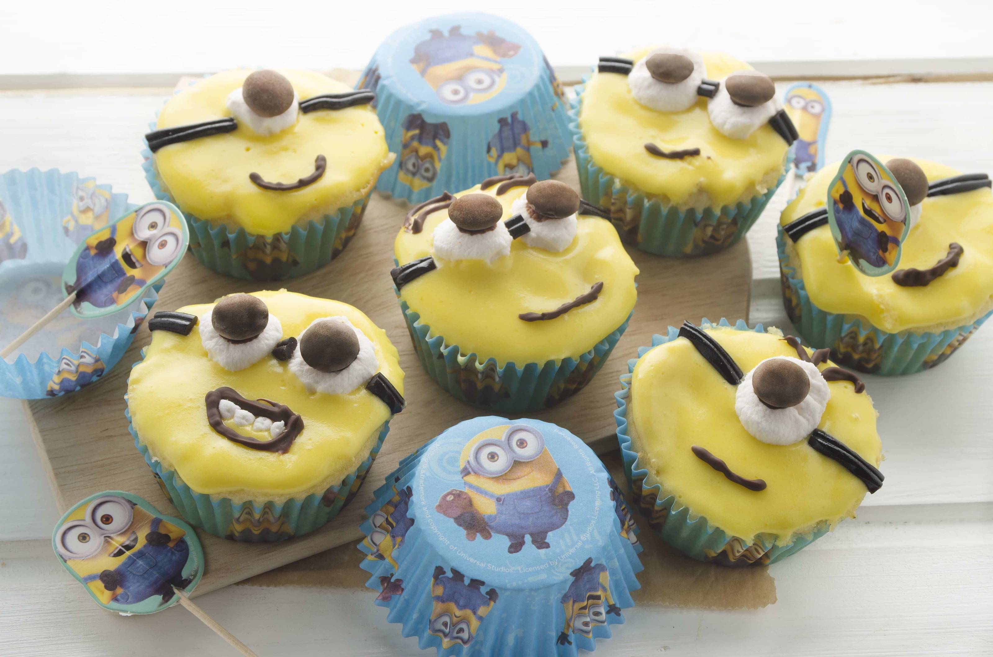 Minions Bananen-Cupcakes Rezept - ichkoche.ch Minions Bananen-Cupcakes Rezept - ichkoche.ch