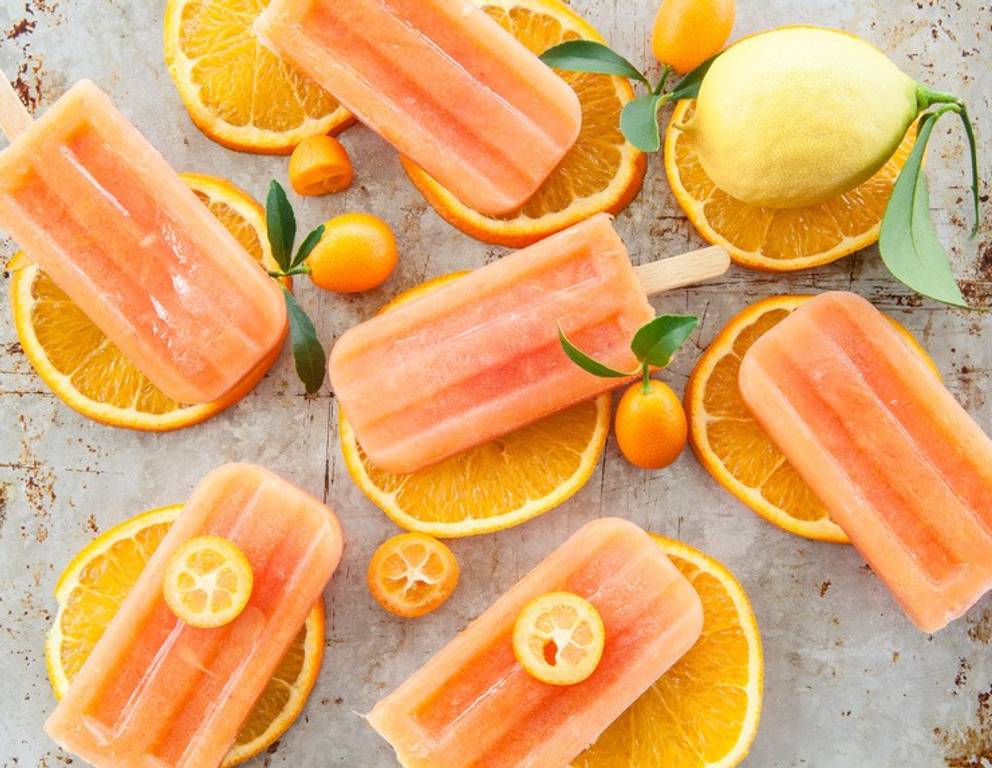 Orangeneis am Stiel Orangeneis am Stiel