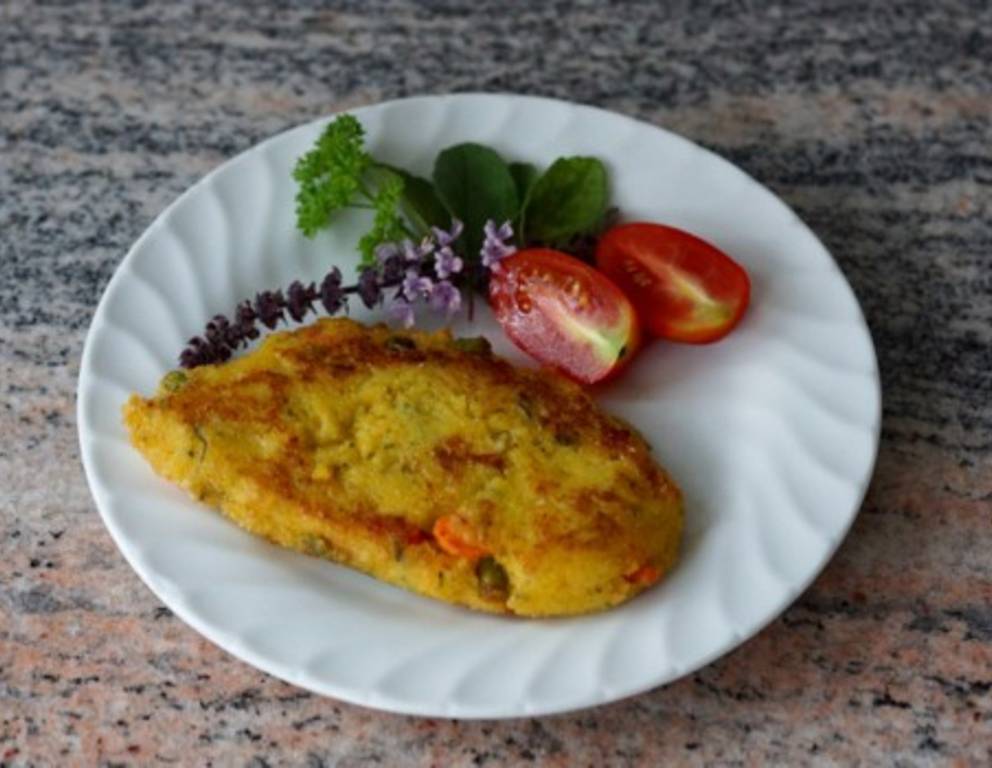 Polenta-Gemüse-Laibchen Polenta-Gemüse-Laibchen