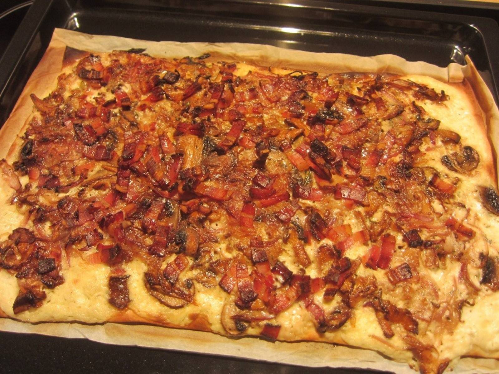 Champignon-Zwiebel-Tarte