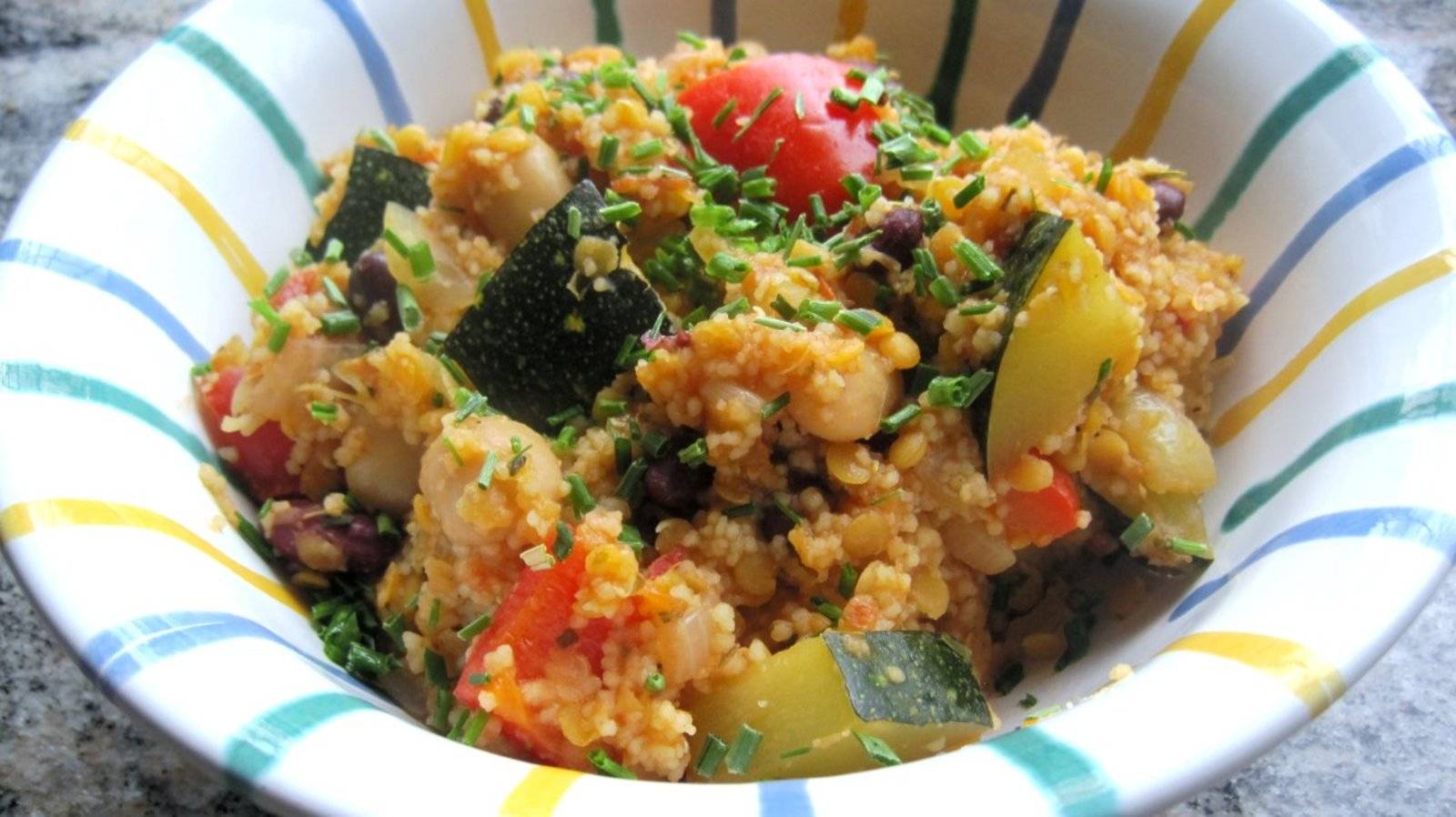 Couscous mit Linsen und Bohnen Rezept - ichkoche.de