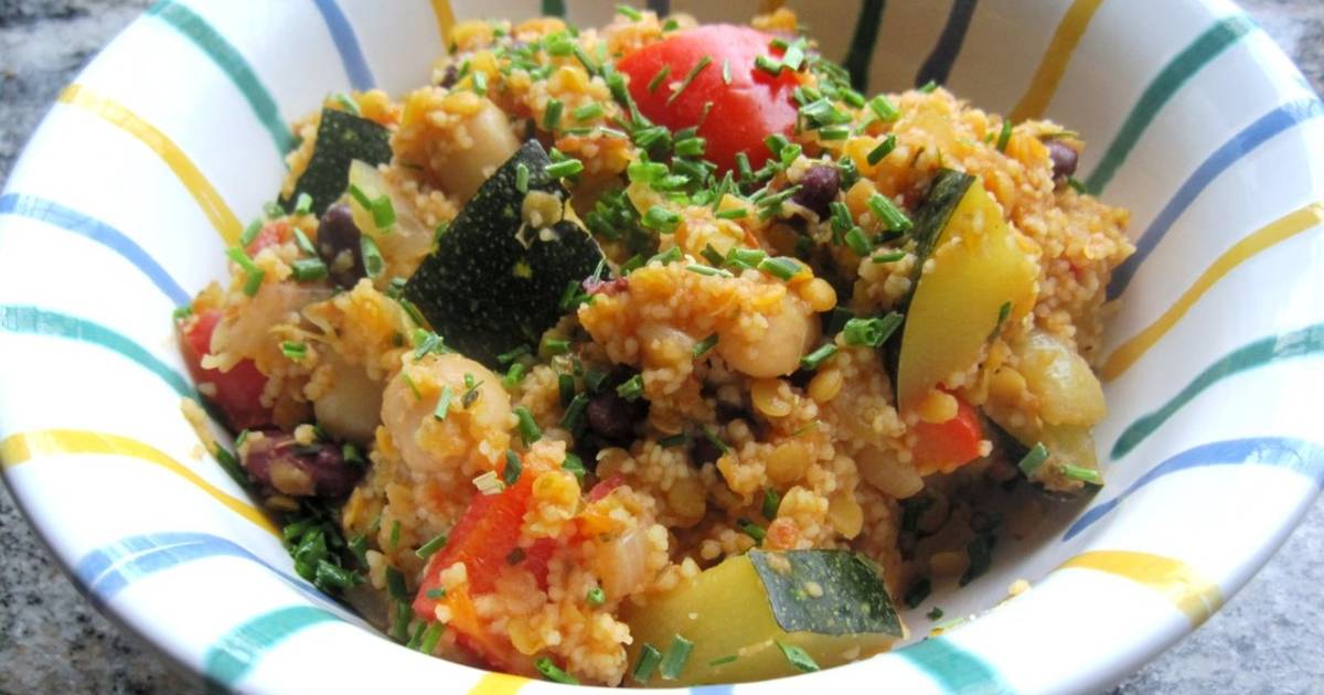 Couscous mit Linsen und Bohnen Rezept - ichkoche.de
