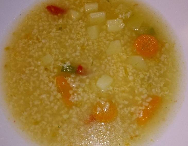 Mediterrane Hirsegemüsesuppe Mediterrane Hirsegemüsesuppe