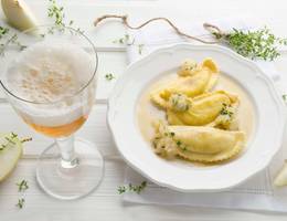 Fruchtige Käseravioli mit Nussbutter Fruchtige Käseravioli mit Nussbutter