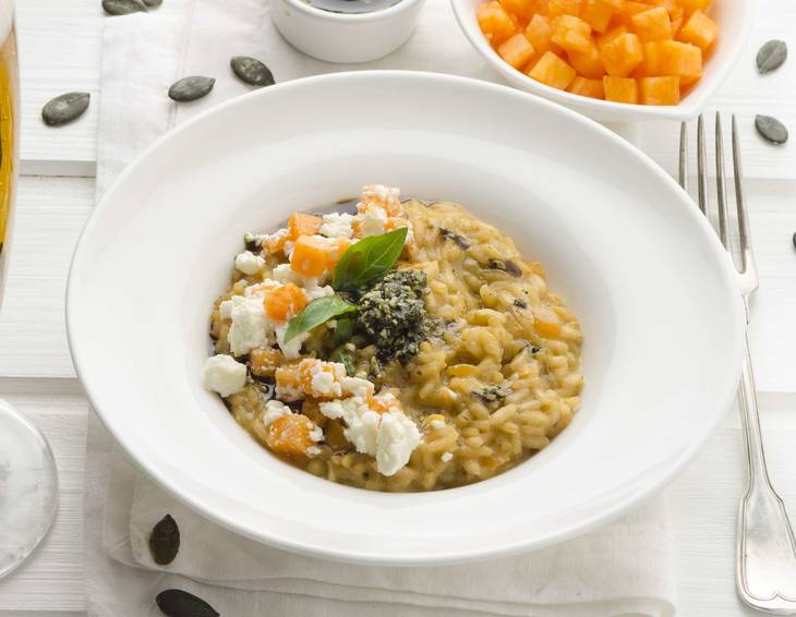Herbstrisotto mit Kürbiskern-Relish Herbstrisotto mit Kürbiskern-Relish