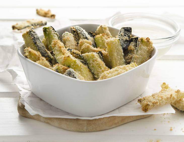 Gebackene Zucchini-Sticks Gebackene Zucchini-Sticks