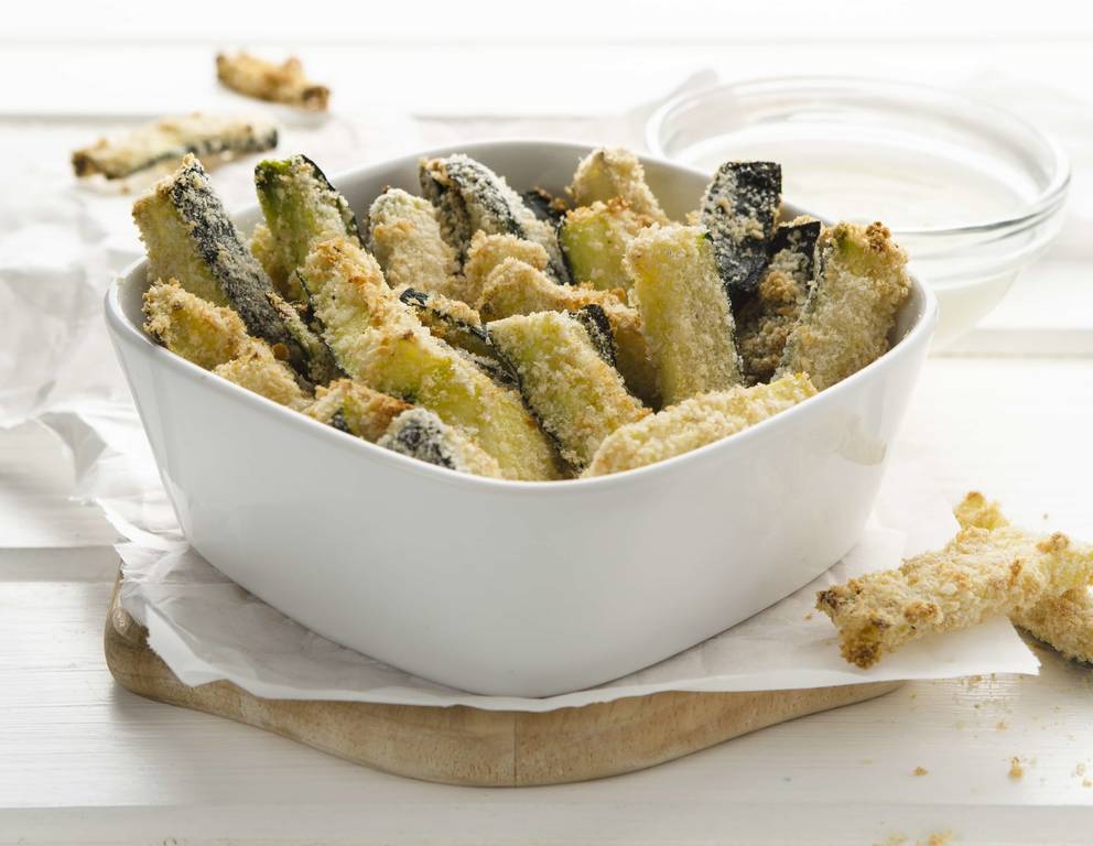 Gebackene Zucchini-Sticks Gebackene Zucchini-Sticks