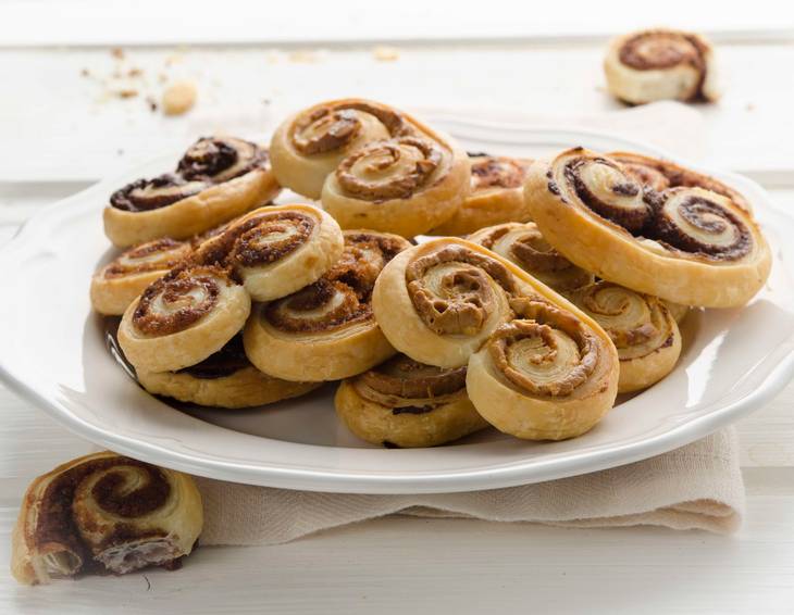 Schweinsohren mit süßer Füllung Schweinsohren mit süßer Füllung