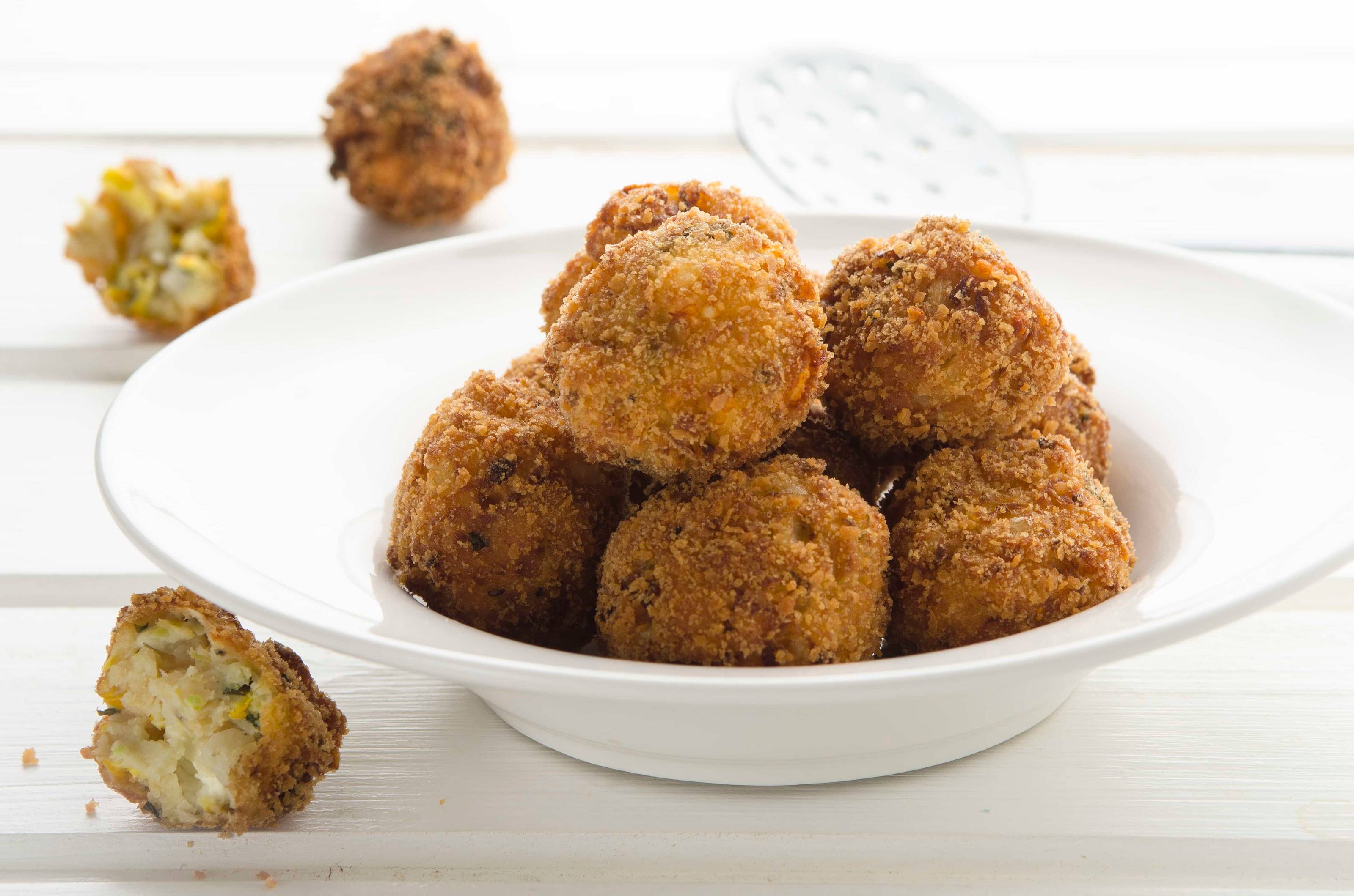 Zucchini-Feta-Bällchen