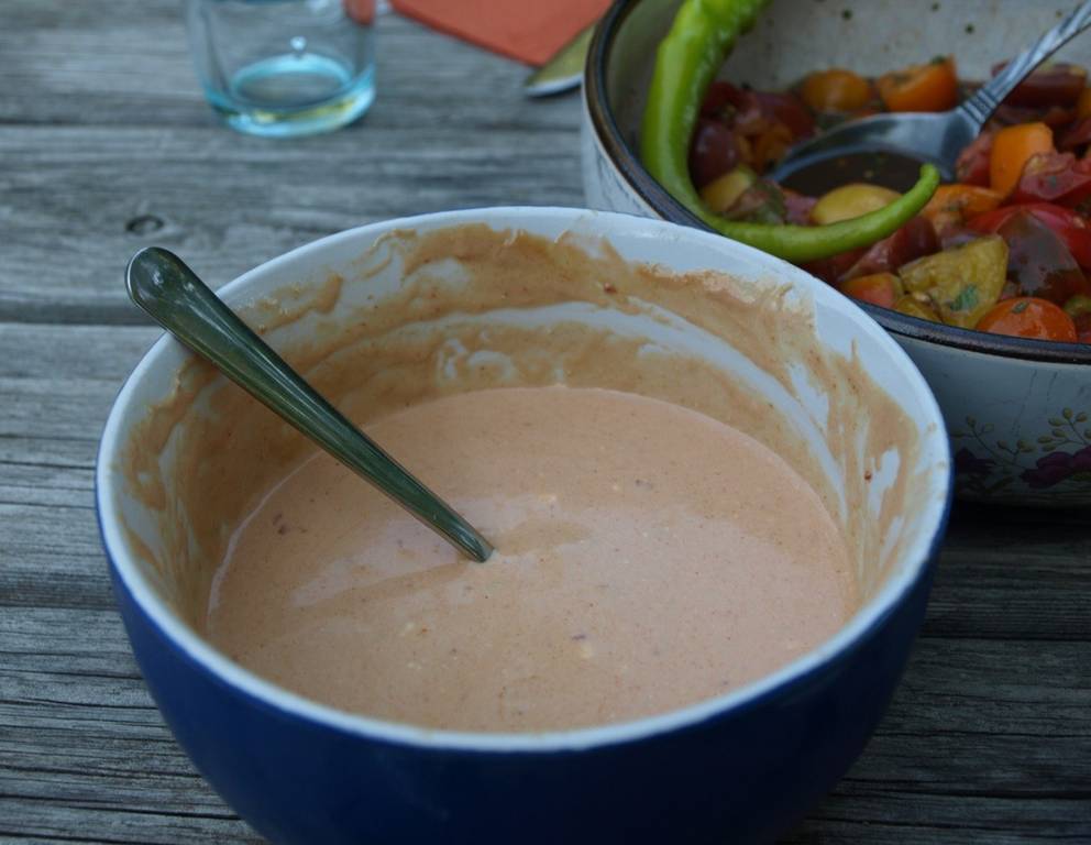 Scharfe schnelle Grillsoße Scharfe schnelle Grillsoße