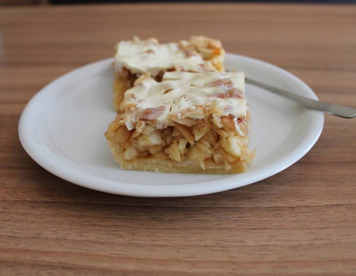Apfeltorte mit Rahmguss Apfeltorte mit Rahmguss