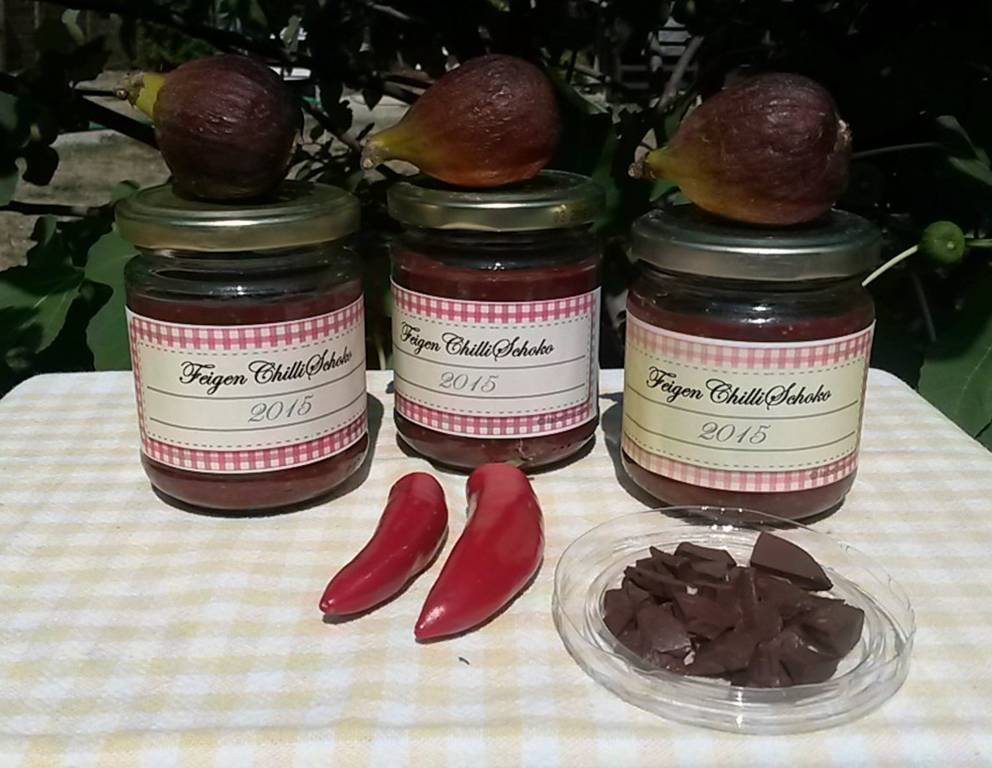 Feigen-Chili-Schoko-Marmelade Feigen-Chili-Schoko-Marmelade