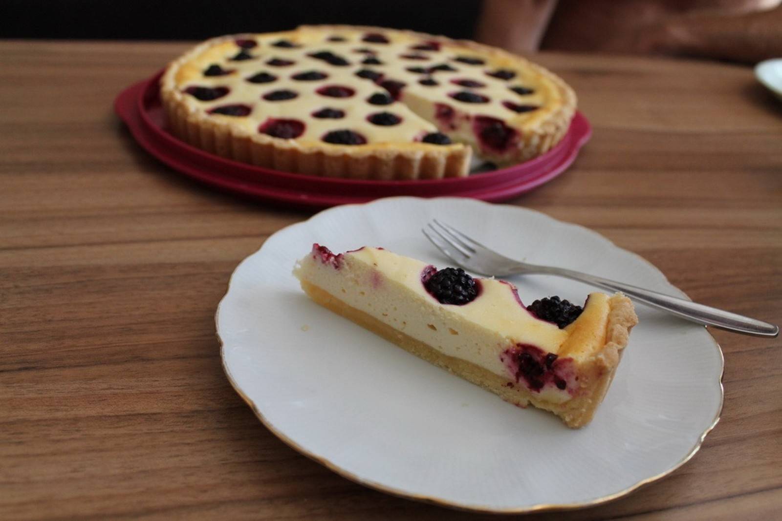 Topfen-Brombeer Tarte