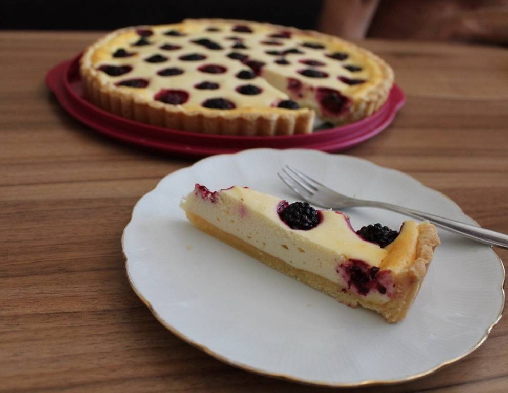 Topfen-Brombeer Tarte Topfen-Brombeer Tarte