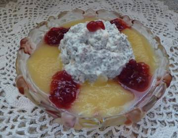 Joghurt-Chia-Pudding mit Apfelmus