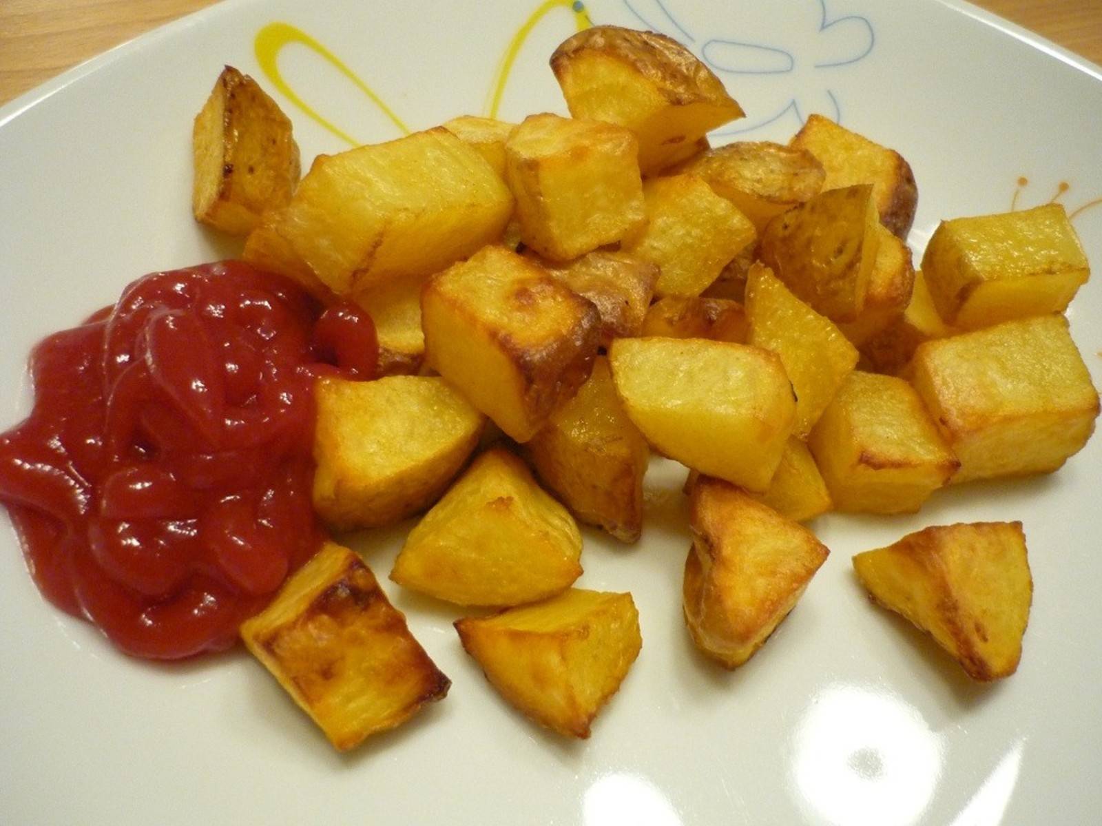 Knusprige Kartoffelwürfel