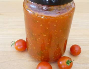 süß-scharfe Cocktailtomaten-Sauce süß-scharfe Cocktailtomaten-Sauce