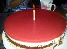 Schokoladen-Vanille-Torte mit Fruchtspiegel Schokoladen-Vanille-Torte mit Fruchtspiegel