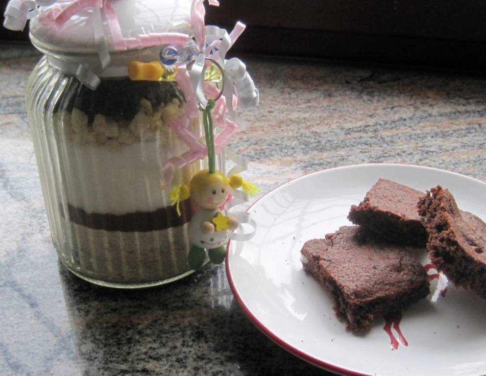 Backmischung für Geburtstagsbrownies Backmischung für Geburtstagsbrownies