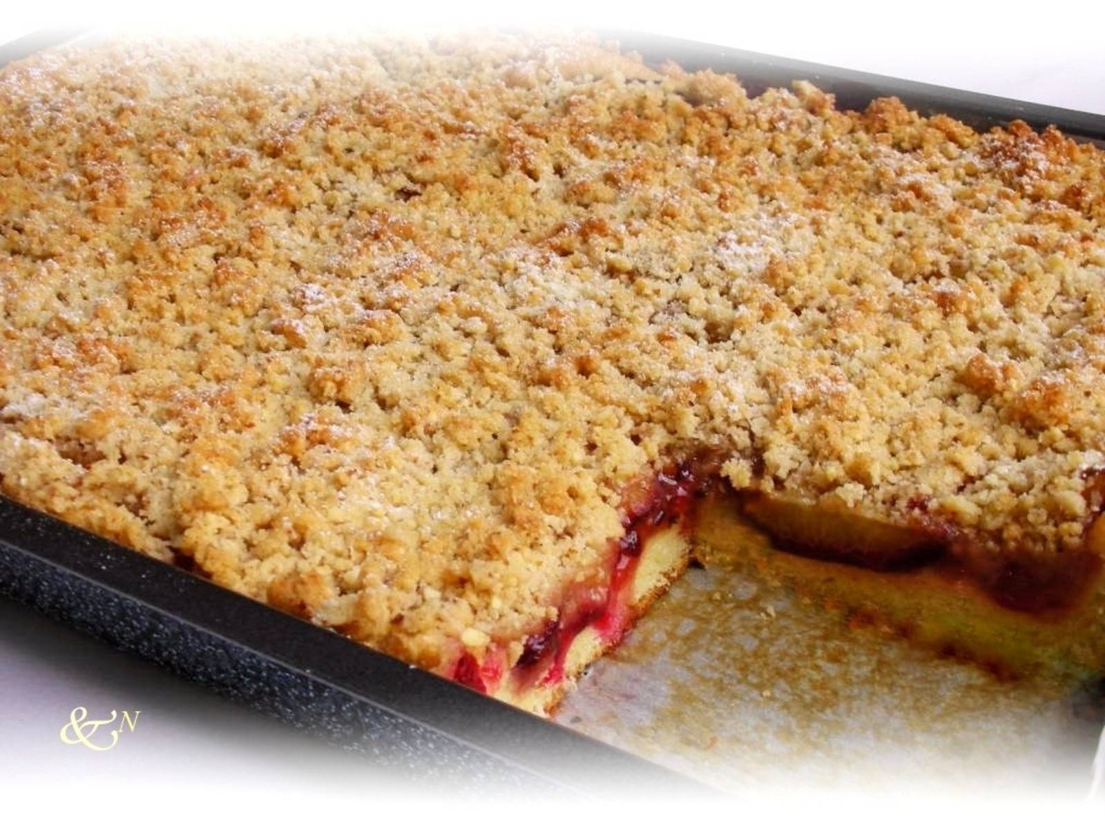 Zwetschgenkuchen mit Mandelstreusel Rezept - ichkoche.de