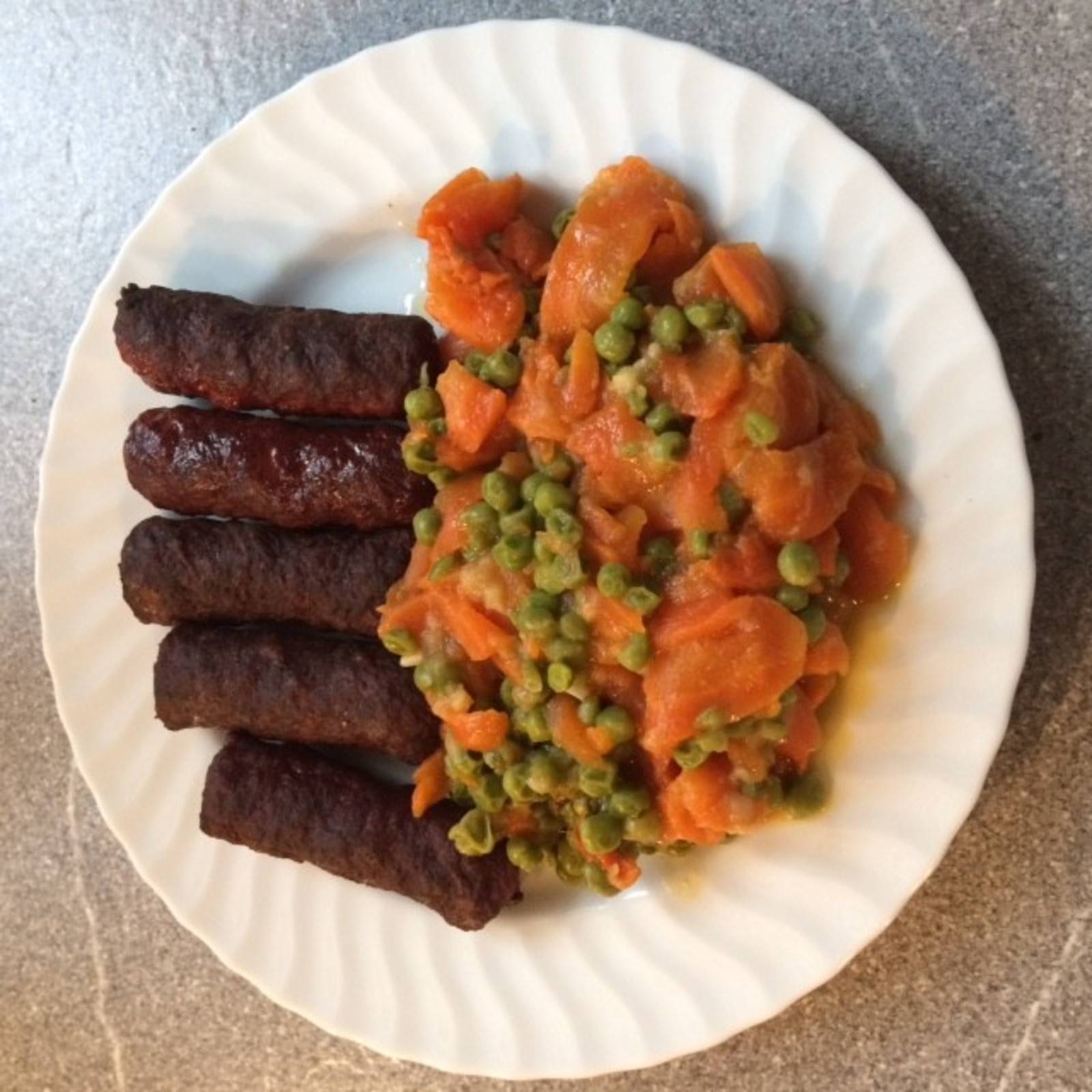 Erbsen-Karottengemüse Rezept - ichkoche.de