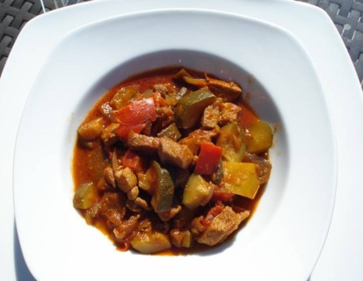 Pute mit Ratatouille