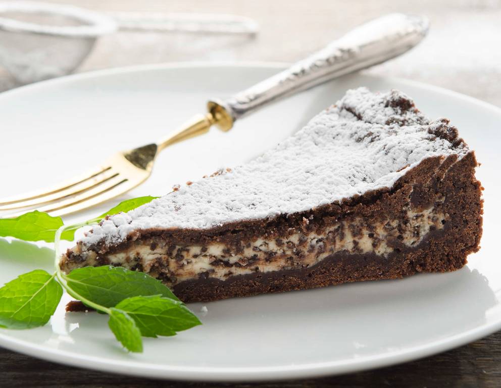 Kakaokuchen mit cremiger Füllung Kakaokuchen mit cremiger Füllung