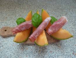 Prosciutto mit Melone Prosciutto mit Melone