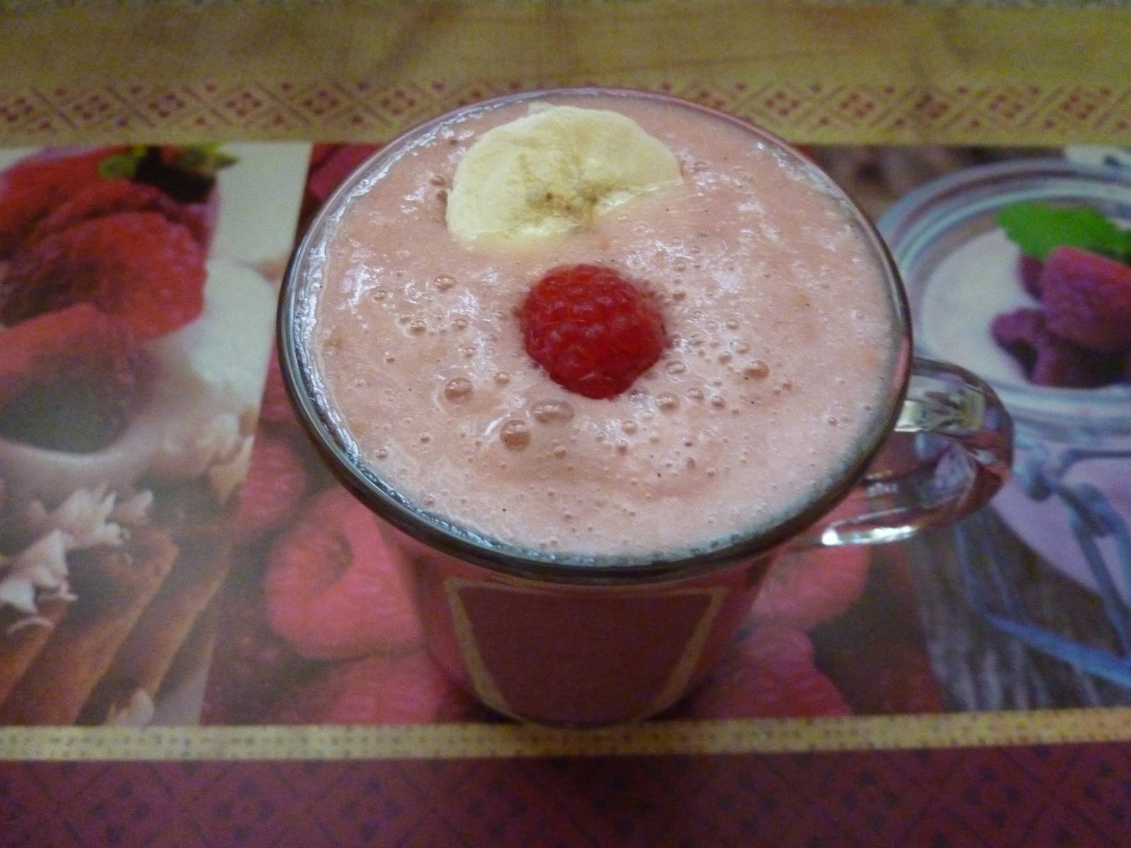 Himbeer-Bananen-Milchshake