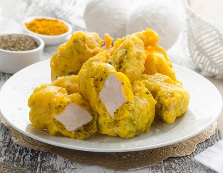 Hühnerfilets in Champagnerteig Hühnerfilets in Champagnerteig