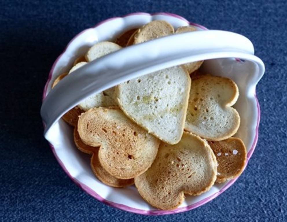 Knoblauch-Brotchips Knoblauch-Brotchips