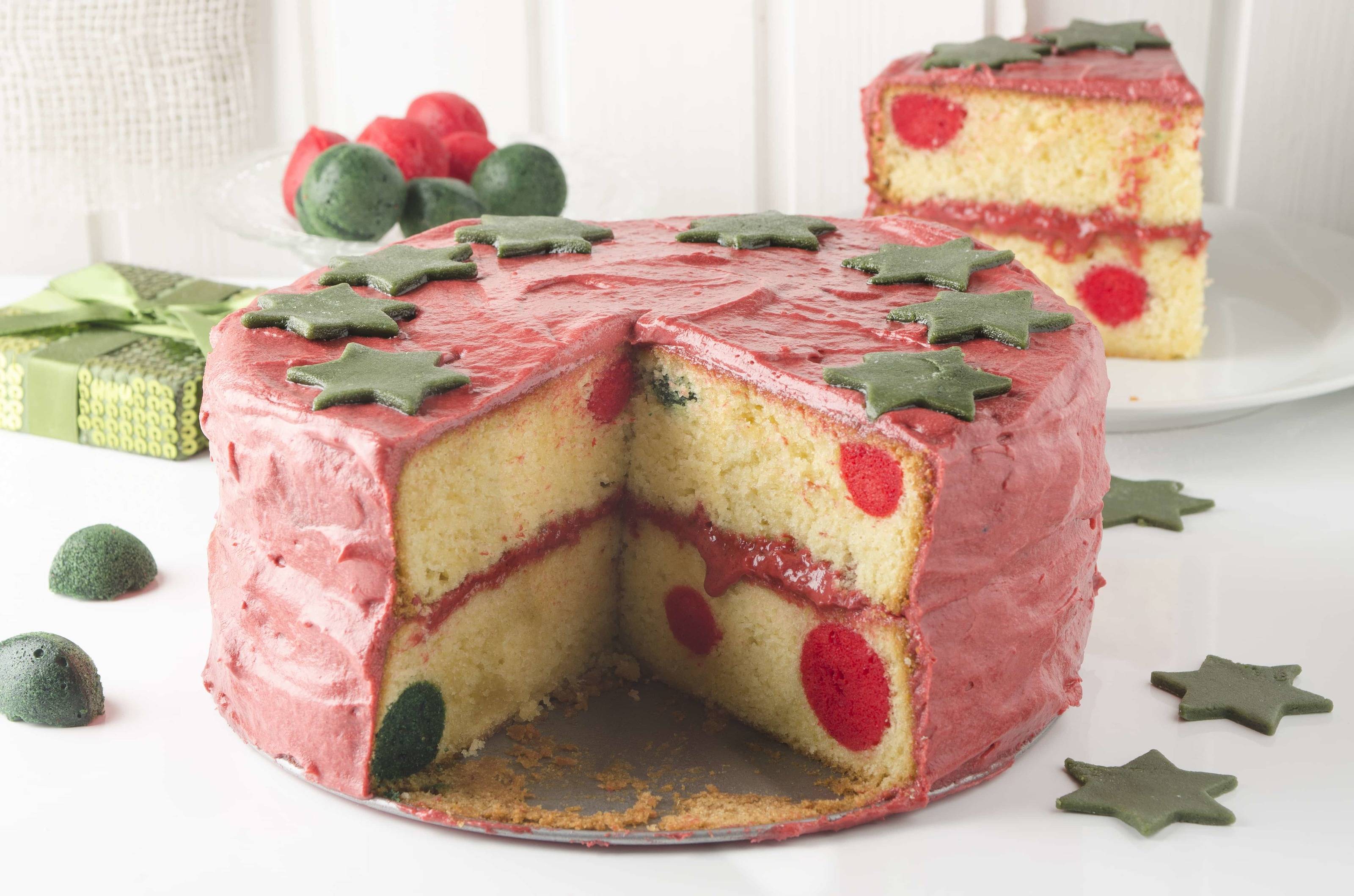 Gepunktete Weihnachtstorte Rezept