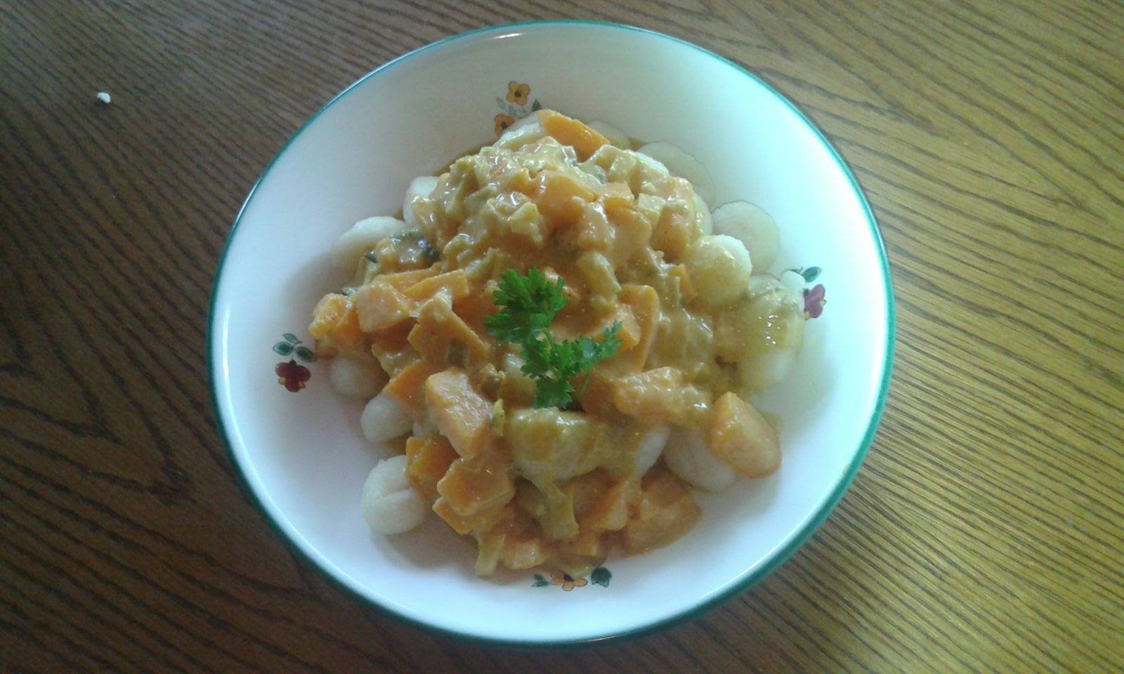 Gnocchi mit Kürbisgemüse