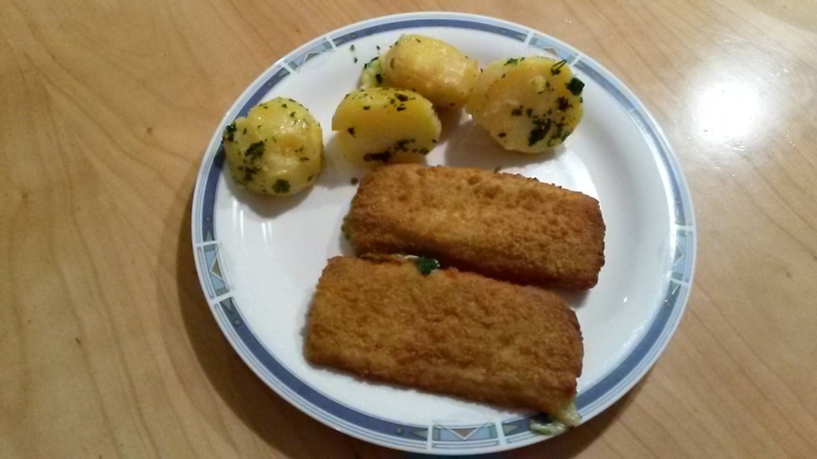 Gebackener Leberkäse