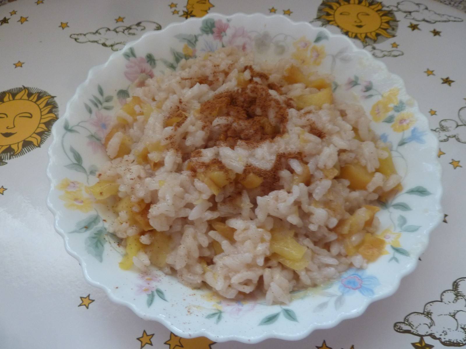 Pfirsich-Reispfanne
