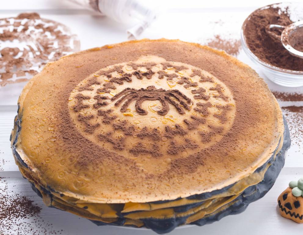 Halloween-Palatschinkentorte Halloween-Palatschinkentorte