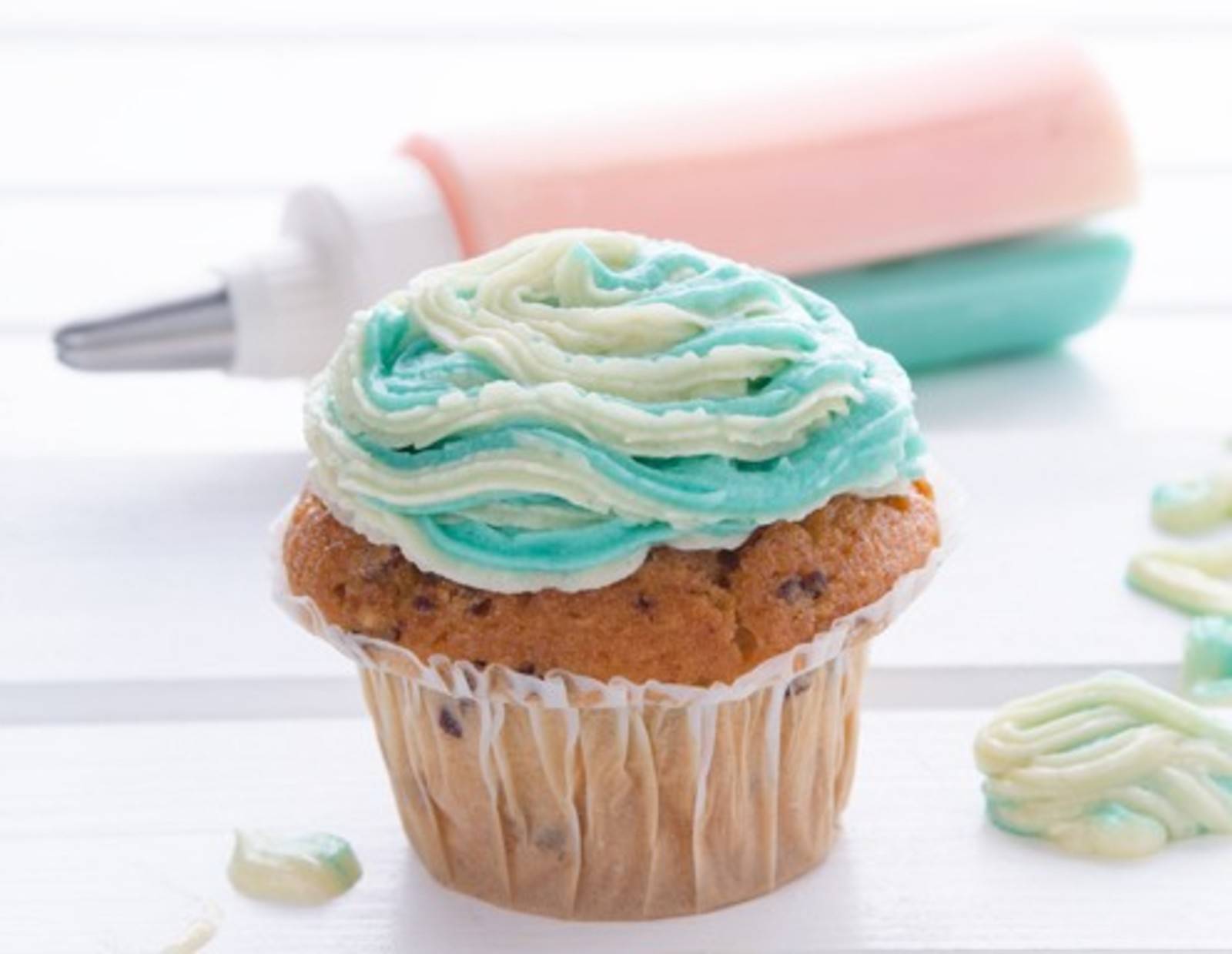 Cupcake mit zweifärbigem Frosting Rezept