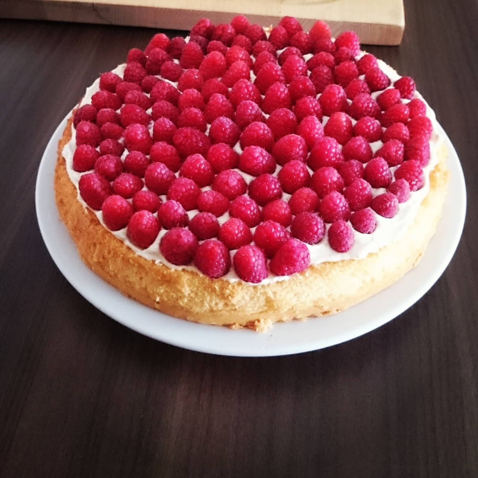 Himbeertorte mit Vanillecreme